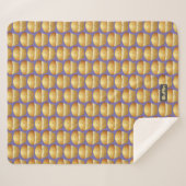 Muffins Patroon met aangepaste naam - Kleine koekj Sherpa Deken (Voorkant (horizontaal))