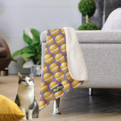 Muffins Patroon met aangepaste naam - Kleine koekj Sherpa Deken