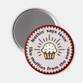 Muffins van de Ovenmagneet Magneet (Voorkant / Achterkant)