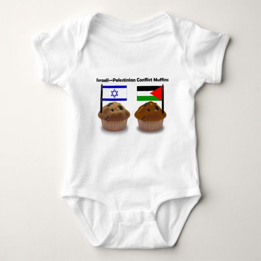 Muffins voor Israëlisch-Palestijns conflict Romper (Voorkant)