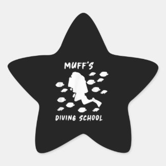 Muffs Diving School Funny Gift Ster Sticker