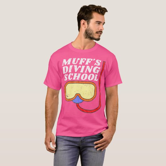 Muffs Diving School T-shirt (Voorkant volledig)