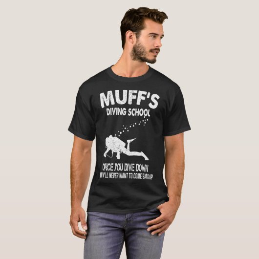  Muffs Diving School  T-shirt (Voorkant volledig)