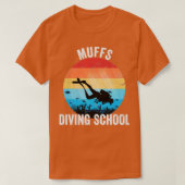 Muffs diving school's amp giften t-shirt (Design voorkant)