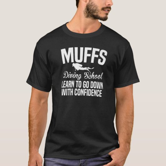 Muffs duikschool - ga naar Scuba duikduiker T-shirt (Voorkant)
