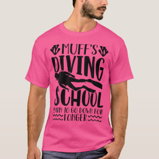 Muffs Duikschool Grappige Scuba Duiker T-shirt