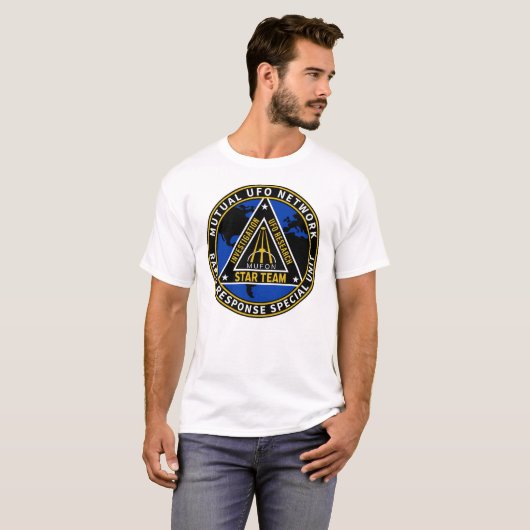 MUFON (Mutual UFO Network) Rapid Response Special T-shirt (Voorkant volledig)
