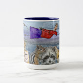 Mug (#1): Joanna Flying Over Animals Tweekleurige Koffiemok (Center)
