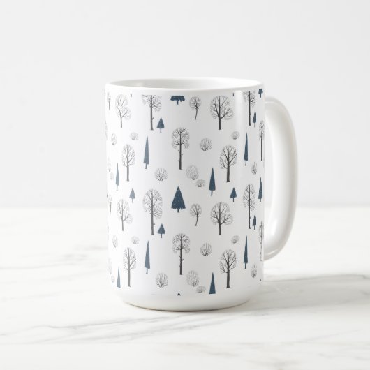 Mug (443 ml) - Winter Pattern Koffiemok (Voorkant rechts)