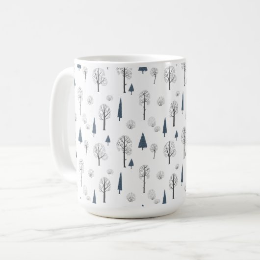 Mug (443 ml) - Winter Pattern Koffiemok (Voorkant links)