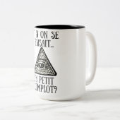 Mug 444 ml Kleine complot Tweekleurige Koffiemok (Voorkant rechts)