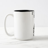 Mug 444 ml Kleine complot Tweekleurige Koffiemok (Links)