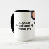 Mug A heart overflowing with joy Mok (Voorkant links)