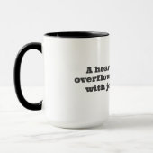 Mug A heart overflowing with joy Mok (Links)