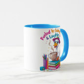 Mug 'Aangespoord door leren Gans' – Leuk voor teru Mok (Voorkant rechts)