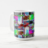 Mug – Abstract Grid Koffiemok (Voorkant links)