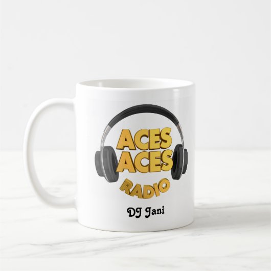 mug Aces logo Jani Koffiemok (Links)