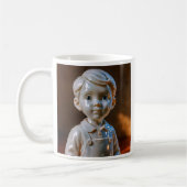 Mug als een kleine 3D-jongen. Koffiemok (Links)