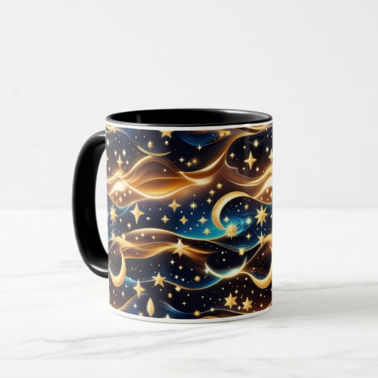Mug - Amber Celestial Moon Mok (Voorkant links)