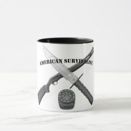 Mug AMERICAN SURVIVALIST Mok