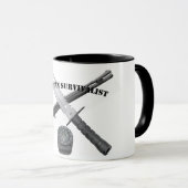 Mug AMERICAN SURVIVALIST Mok (Voorkant rechts)