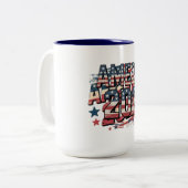 MUG AMERIKA2026grappig Tweekleurige Koffiemok (Voorkant links)