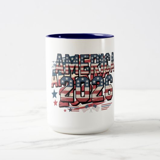MUG AMERIKA2026grappig Tweekleurige Koffiemok (Center)
