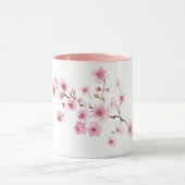 Mug aquarelle Fleurs de Cerisiers Mok (Midden)