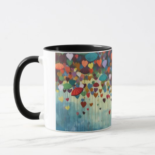 Mug art abstract hart mok (Links)