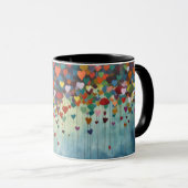 Mug art abstract hart mok (Voorkant rechts)