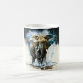Mug art abstract olifant koffiemok (Center)