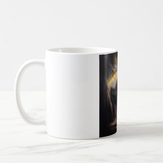 Mug art abstract olifant koffiemok (Links)