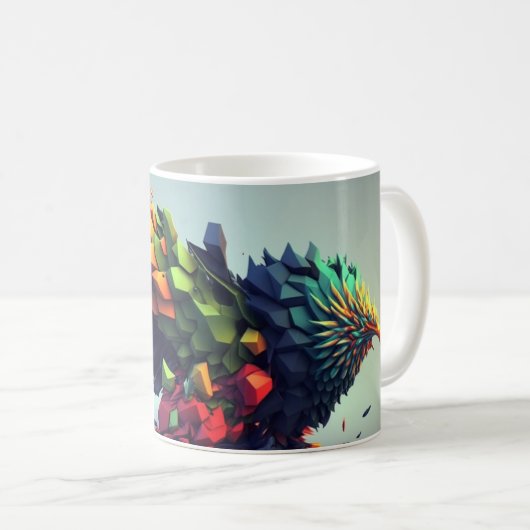 Mug art abstracte Aigle Koffiemok (Voorkant rechts)