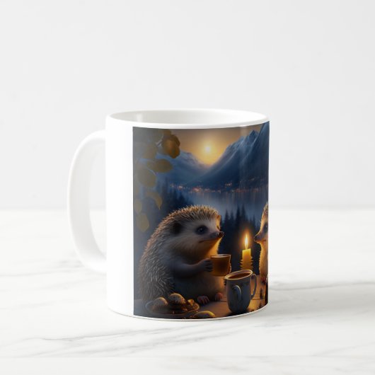 Mug art abstracte Hison Koffiemok (Voorkant links)