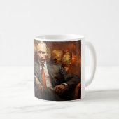 Mug art abstracte Poetin Koffiemok (Voorkant rechts)