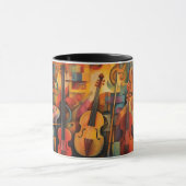 Mug art abstracte Violons Mok (Midden)