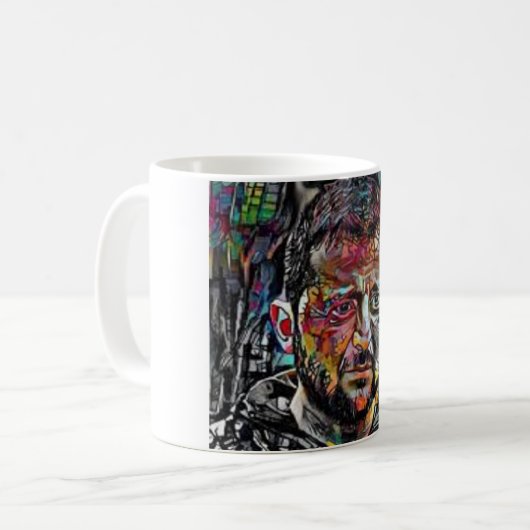 Mug art abstracte Zelensky Koffiemok (Voorkant links)