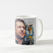 Mug art abstracte Zelensky Koffiemok (Voorkant rechts)
