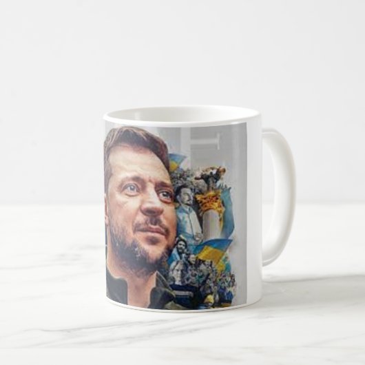 Mug art abstracte Zelensky Koffiemok (Voorkant rechts)