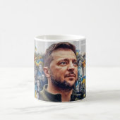 Mug art abstracte Zelensky Koffiemok (Center)