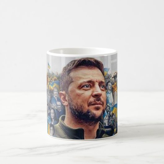 Mug art abstracte Zelensky Koffiemok (Center)