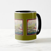 Mug - Art Deco Sailboat  Mok (Voorkant rechts)