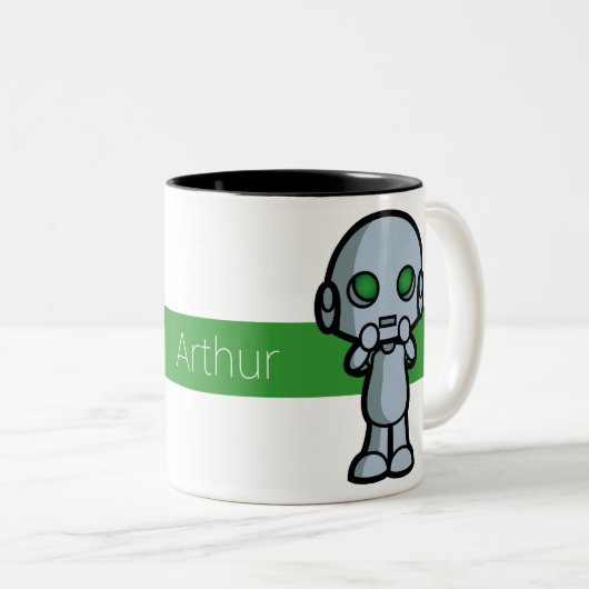 Mug Arthur Tweekleurige Koffiemok (Voorkant rechts)