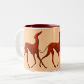 Mug Azawakh Tweekleurige Koffiemok (Voorkant links)