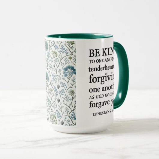Mug "Be Kind To One Another" Eph. 4:32 Mok (Voorkant rechts)