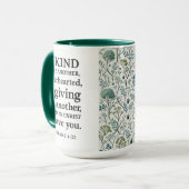 Mug "Be Kind To One Another" Eph. 4:32 Mok (Voorkant links)