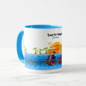 Mug Beach & Coconut - BruceWnTv Mok (Voorkant links)