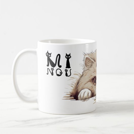 Mug BEAUX CHATS MINOU 01 Koffiemok (Links)