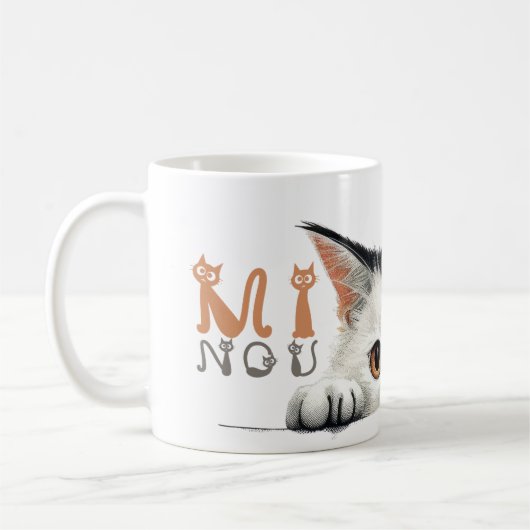 Mug BEAUX CHATS MINOU 04 Koffiemok (Links)