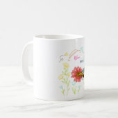 Mug Bee Blue Koffiemok (Voorkant links)